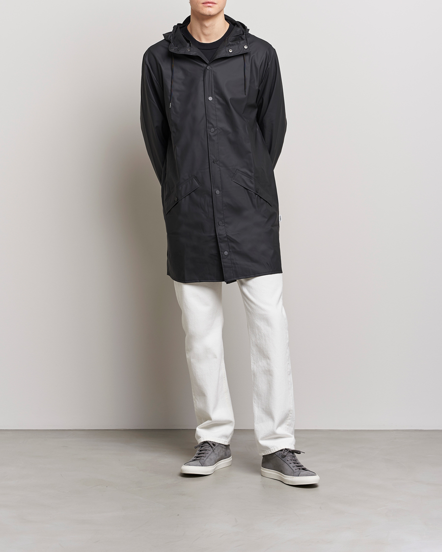 Herre | Jakker | RAINS | Long Jacket Black