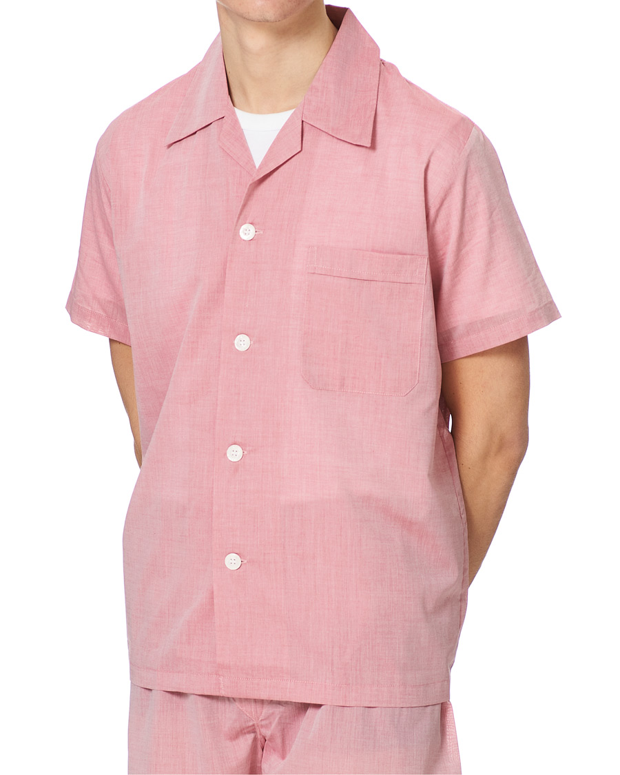 Herre | Pyjamas & Morgenkåber | Derek Rose | Shortie Cotton Pyjama Set Red