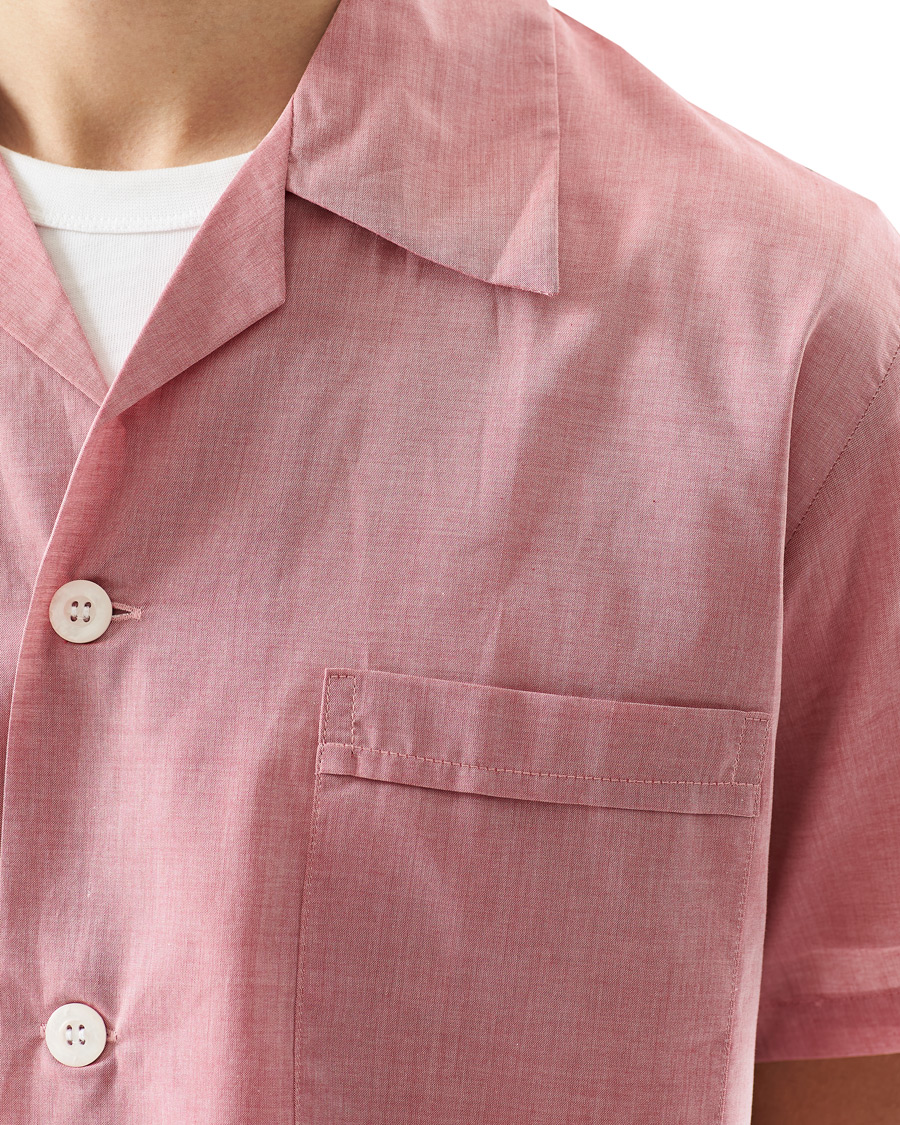 Herre | Pyjamas & Morgenkåber | Derek Rose | Shortie Cotton Pyjama Set Red