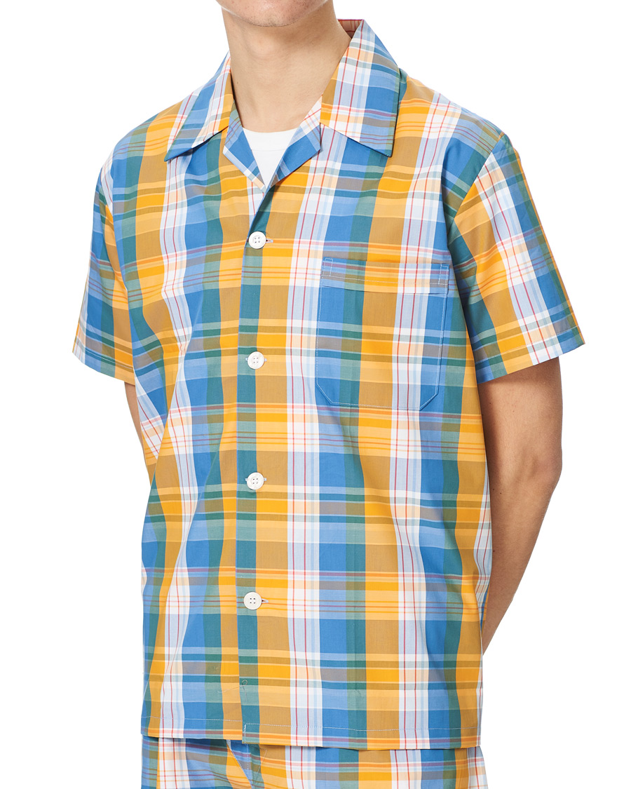 Herre | Pyjamas & Morgenkåber | Derek Rose | Shortie Checked Cotton Pyjama Set Multi