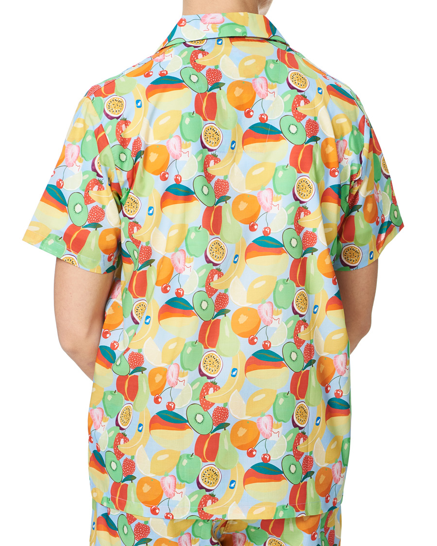 Herre | Pyjamas & Morgenkåber | Derek Rose | Shortie Mutli Printed Cotton Pyjama Set Multi
