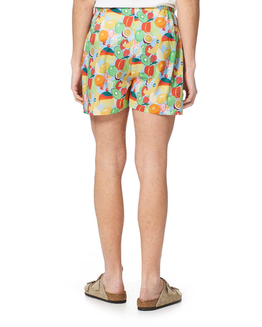 Herre | Pyjamas & Morgenkåber | Derek Rose | Shortie Mutli Printed Cotton Pyjama Set Multi