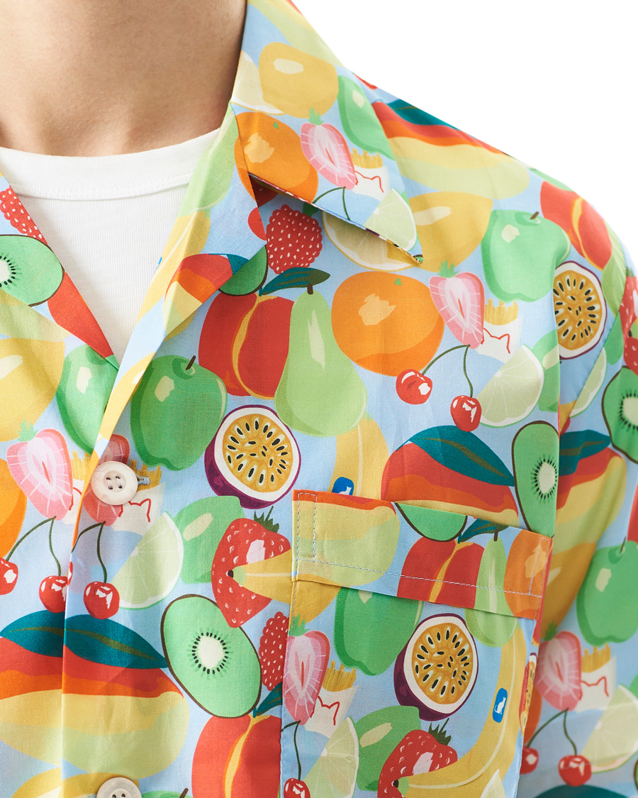 Herre | Pyjamas & Morgenkåber | Derek Rose | Shortie Mutli Printed Cotton Pyjama Set Multi