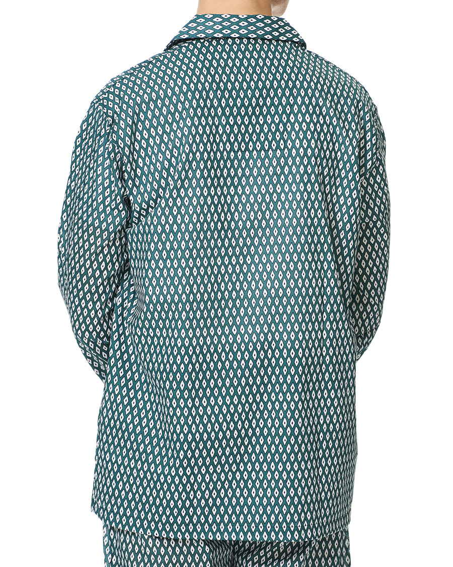 Herre | Pyjamas & Morgenkåber | Derek Rose | Printed Cotton Pyjama Set Green