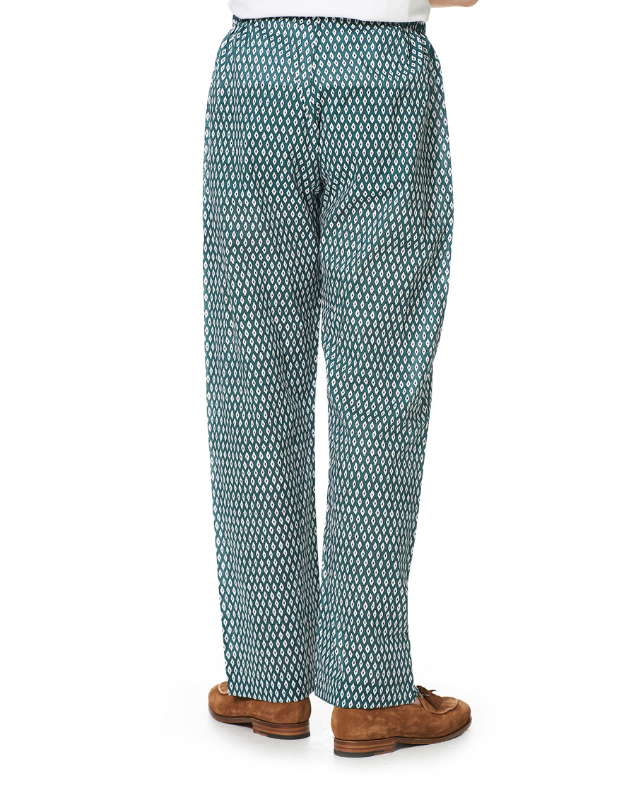 Herre | Pyjamas & Morgenkåber | Derek Rose | Printed Cotton Pyjama Set Green