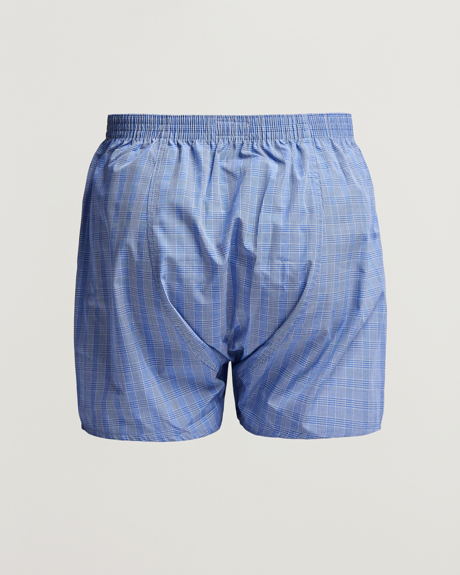 Herre | Tøj | Derek Rose | Classic Fit Cotton Boxer Shorts Blue