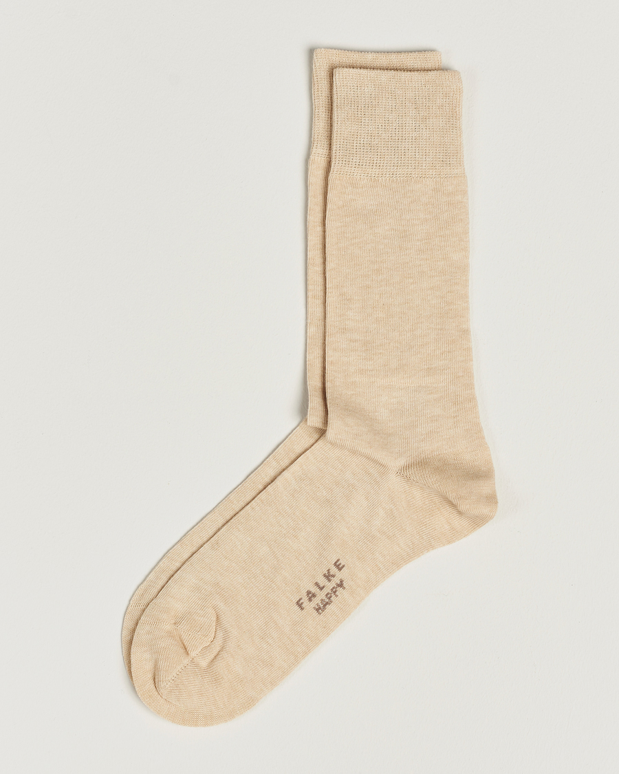 Herre | Undertøj | Falke | Happy 2-Pack Cotton Socks Sand
