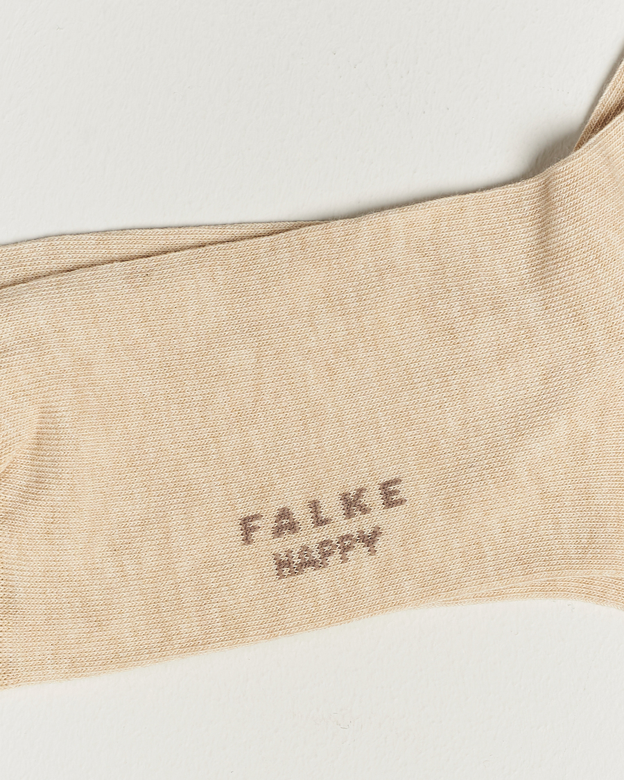 Herre |  | Falke | Happy 2-Pack Cotton Socks Sand