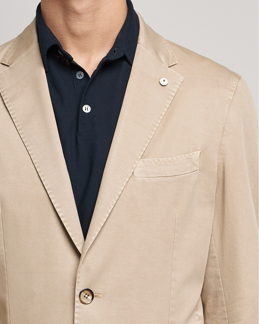 Herre | Blazere & jakker | L.B.M. 1911 | Jack Regular Fit Cotton Stretch Blazer Sand