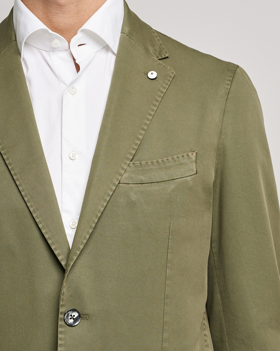 Herre | Blazere & jakker | L.B.M. 1911 | Jack Regular Fit Cotton Stretch Blazer Olive
