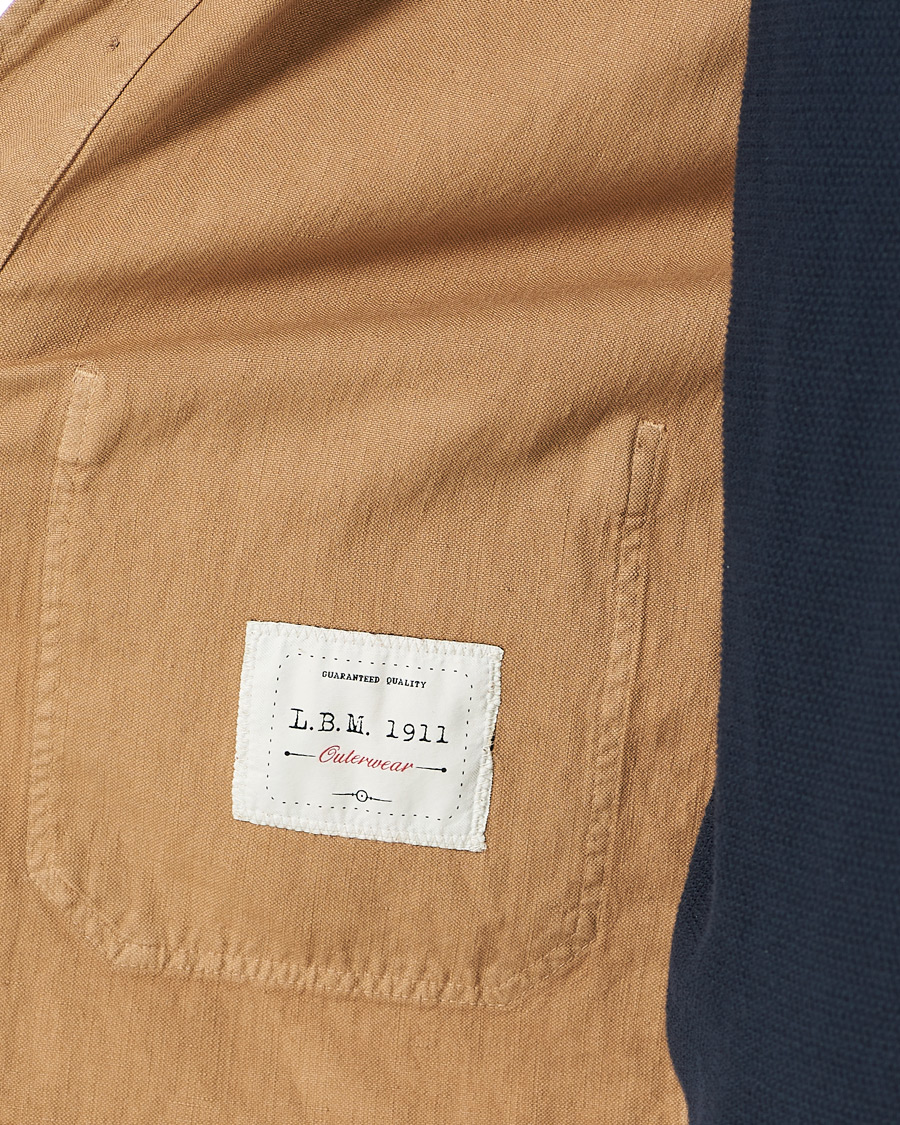 Herre | Skjorter | L.B.M. 1911 | Cotton/Linen Overshirt Beige