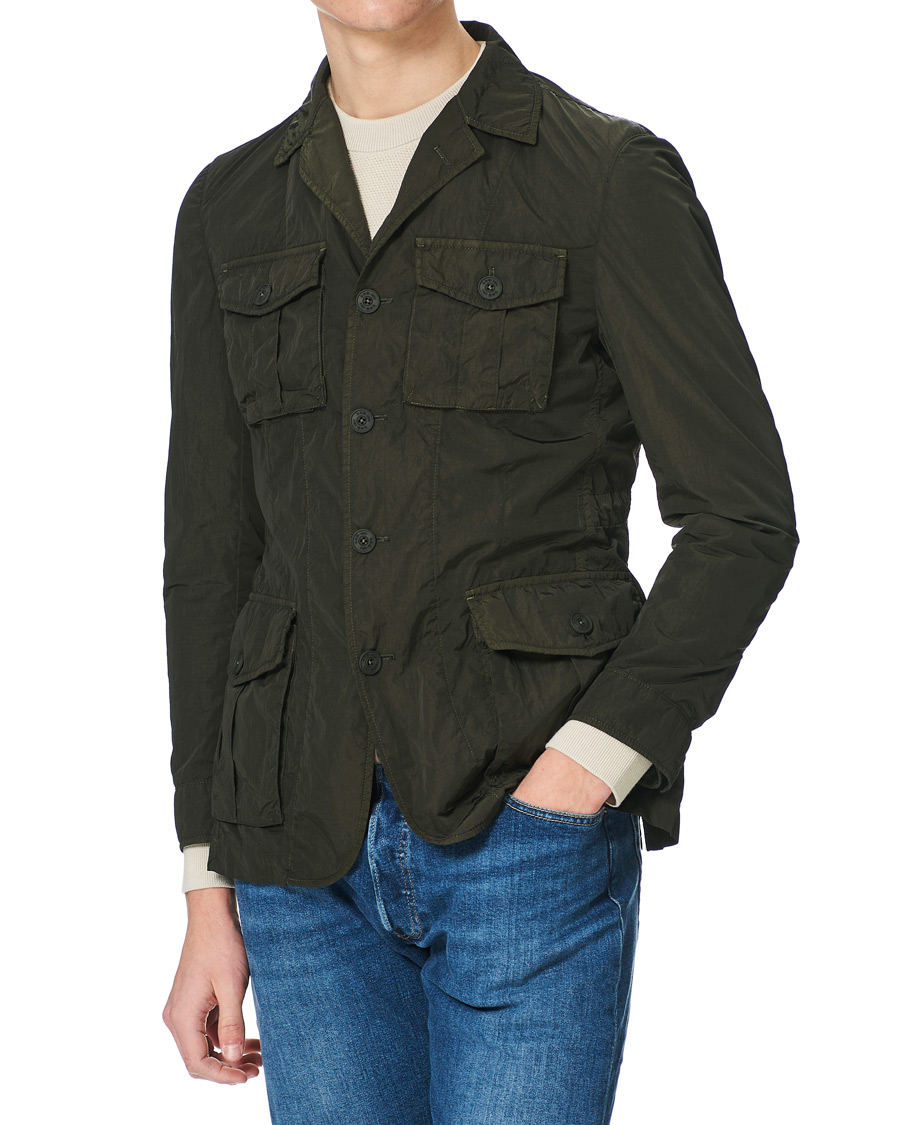 Herre | Jakker | L.B.M. 1911 | Garment Dyed Nylon Field Jacket Olive