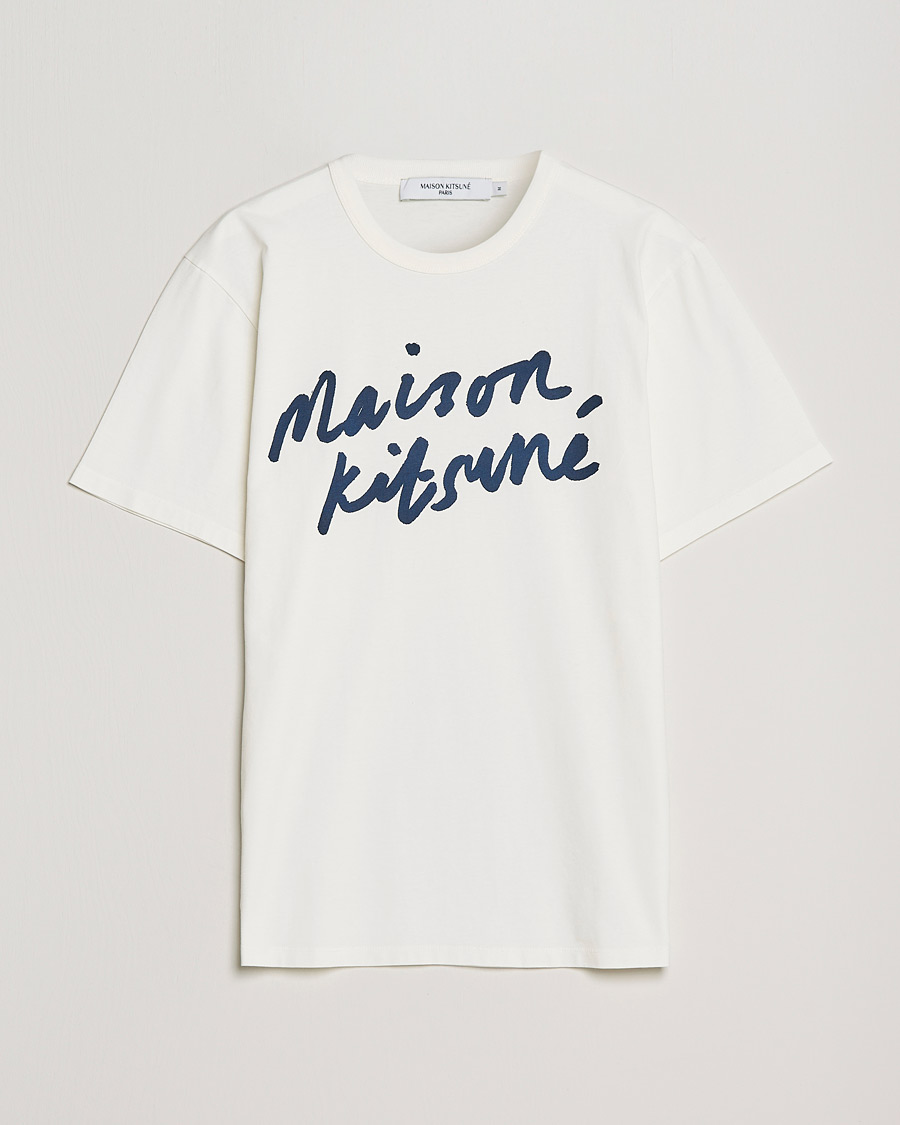 Herre | T-Shirts | Maison Kitsuné | Handwriting Tee Latte