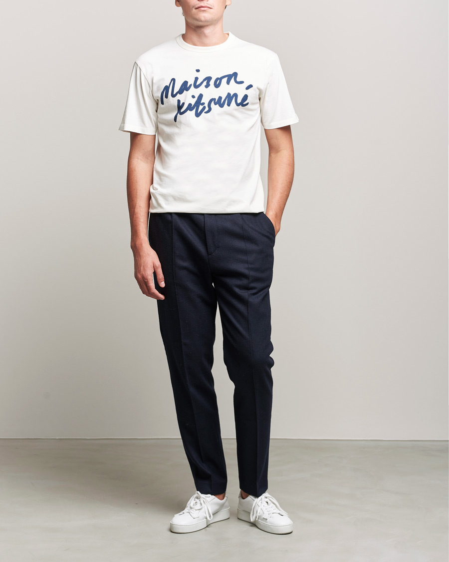Herre | T-Shirts | Maison Kitsuné | Handwriting Tee Latte