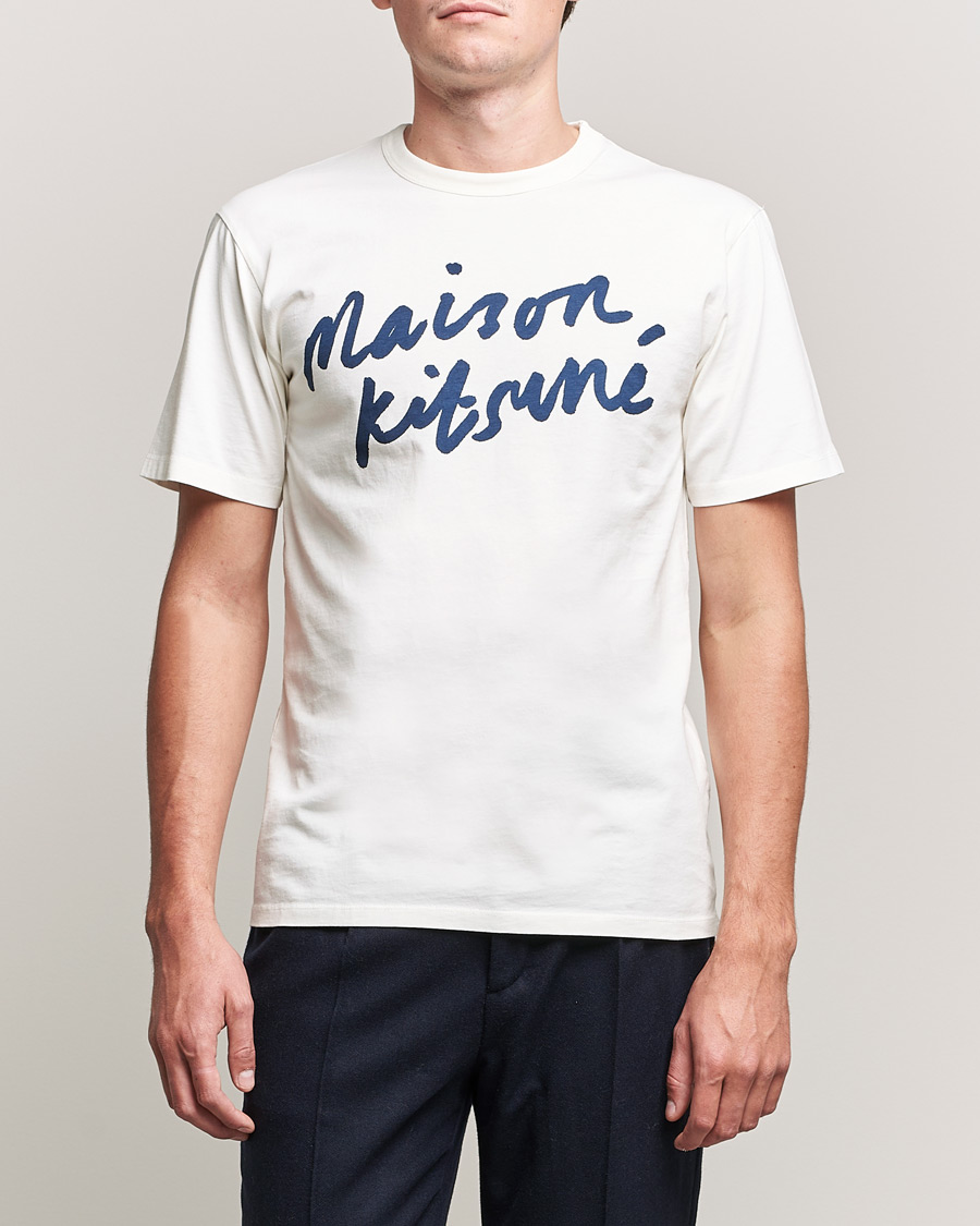 Herre | T-Shirts | Maison Kitsuné | Handwriting Tee Latte
