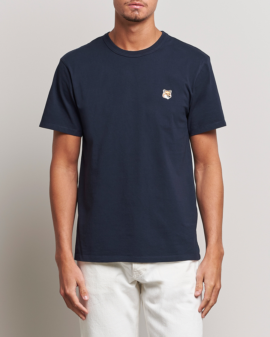 Herre | T-Shirts | Maison Kitsuné | Fox Head T-Shirt Navy