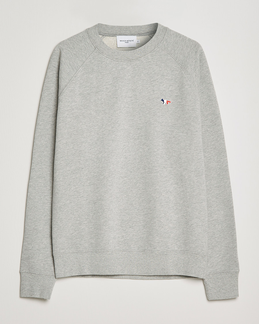 Herre | Trøjer | Maison Kitsuné | Tricolor Fox Sweatshirt Grey Melange