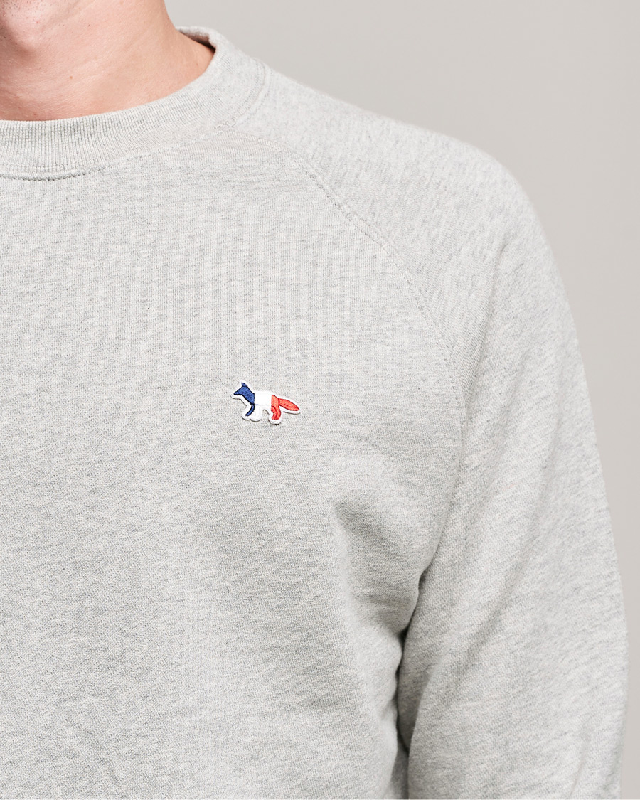 Herre | Trøjer | Maison Kitsuné | Tricolor Fox Sweatshirt Grey Melange