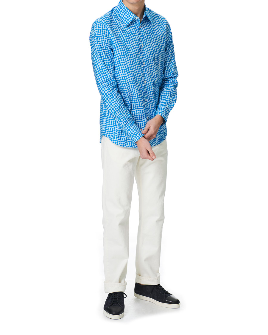 Herre | Skjorter | Marni | Rhombus Print Shirt Blue