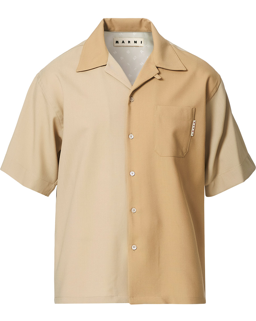 Herre | Skjorter | Marni | Colour Block Bowling Shirt Beige