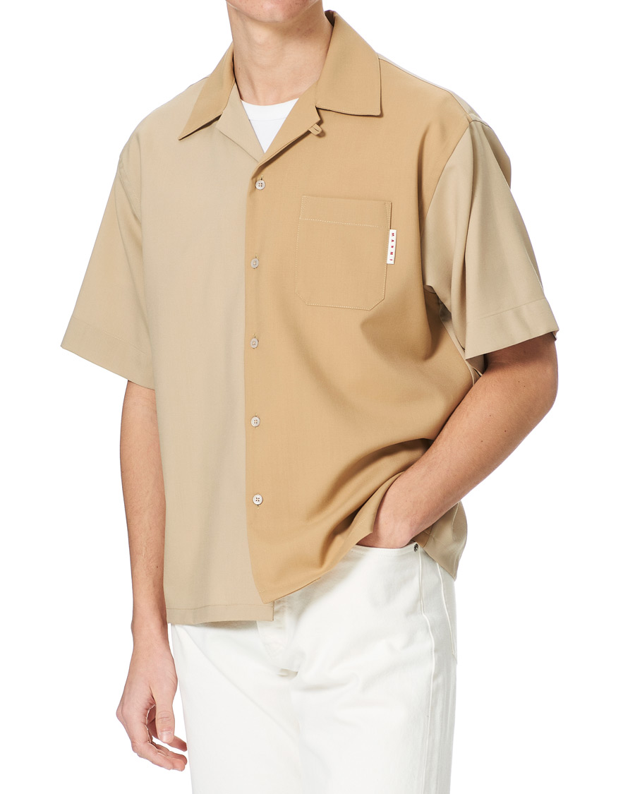 Herre | Skjorter | Marni | Colour Block Bowling Shirt Beige