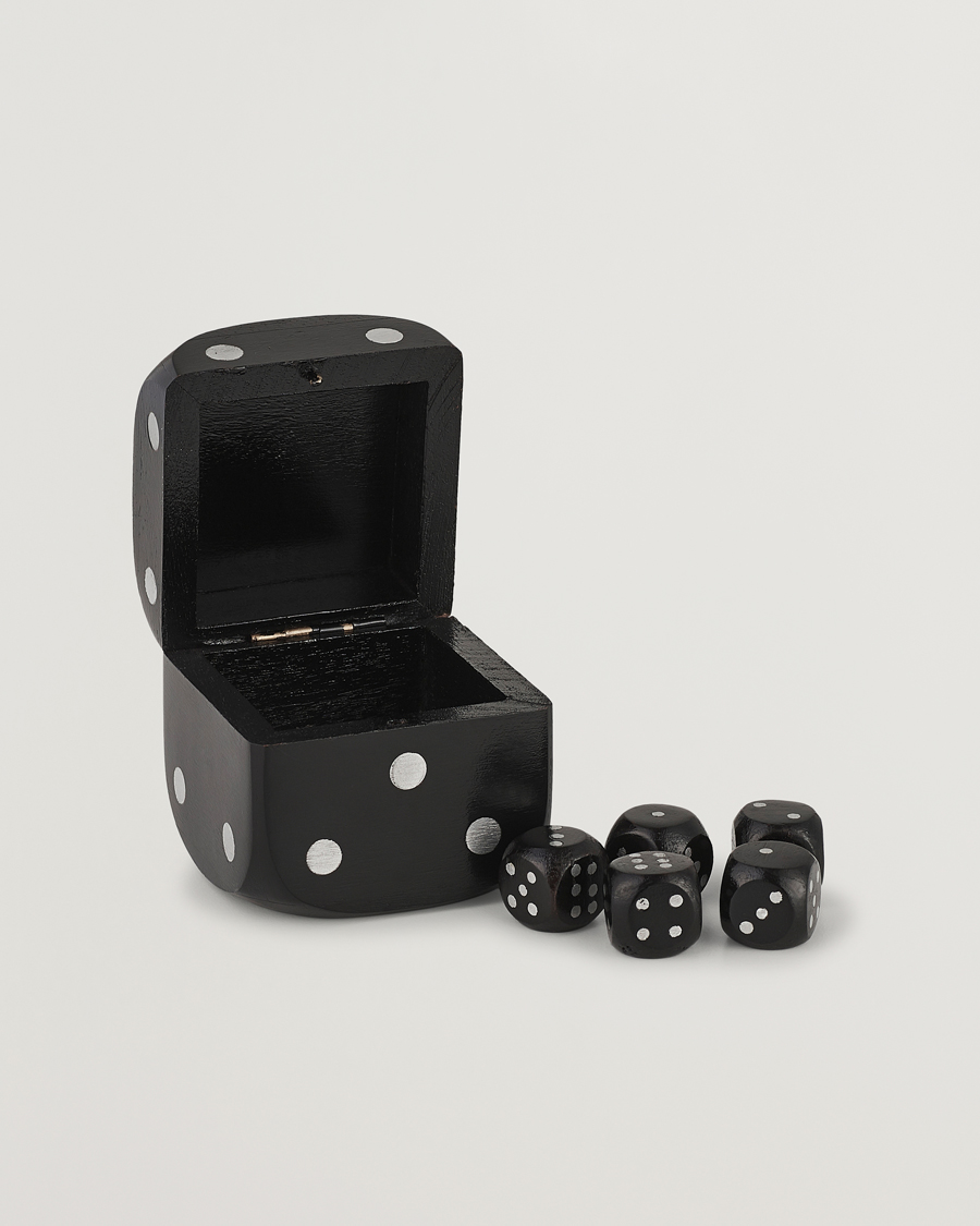Herre | Dekoration | Authentic Models | Wooden Dice Box Black