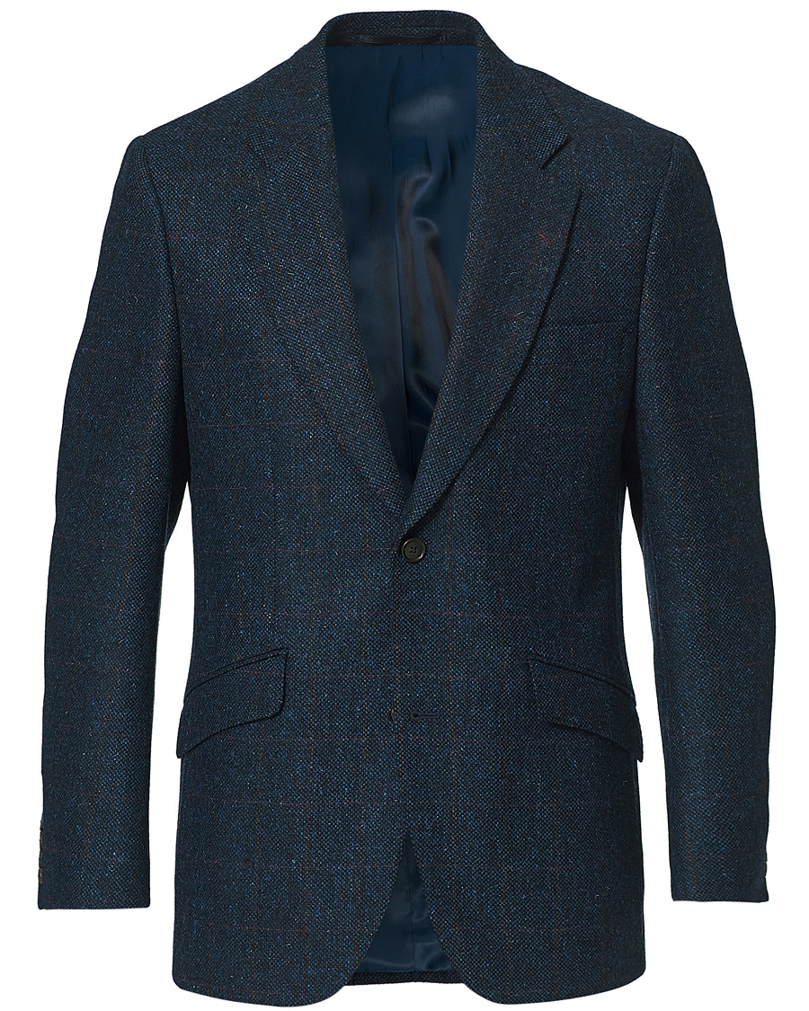 Herre | Blazere & jakker | Walker Slater | William Lambswool Tweed Jacket Navy Red