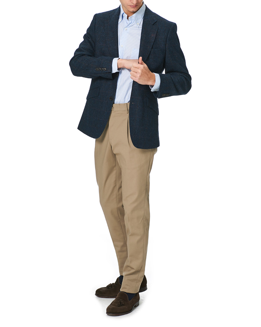 Herre | Blazere & jakker | Walker Slater | William Lambswool Tweed Jacket Navy Red