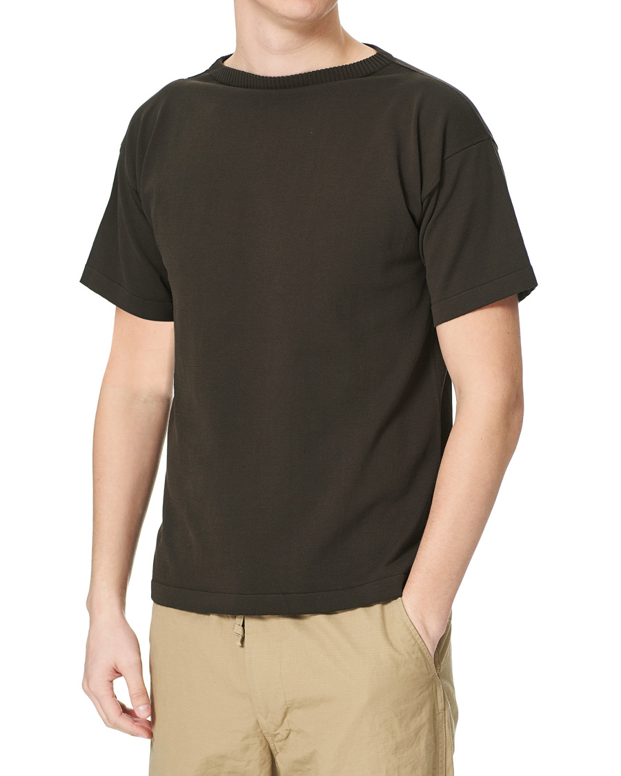 Herre | T-Shirts | Andersen-Andersen | Boatsman Short Sleeve Tee Hunting Green