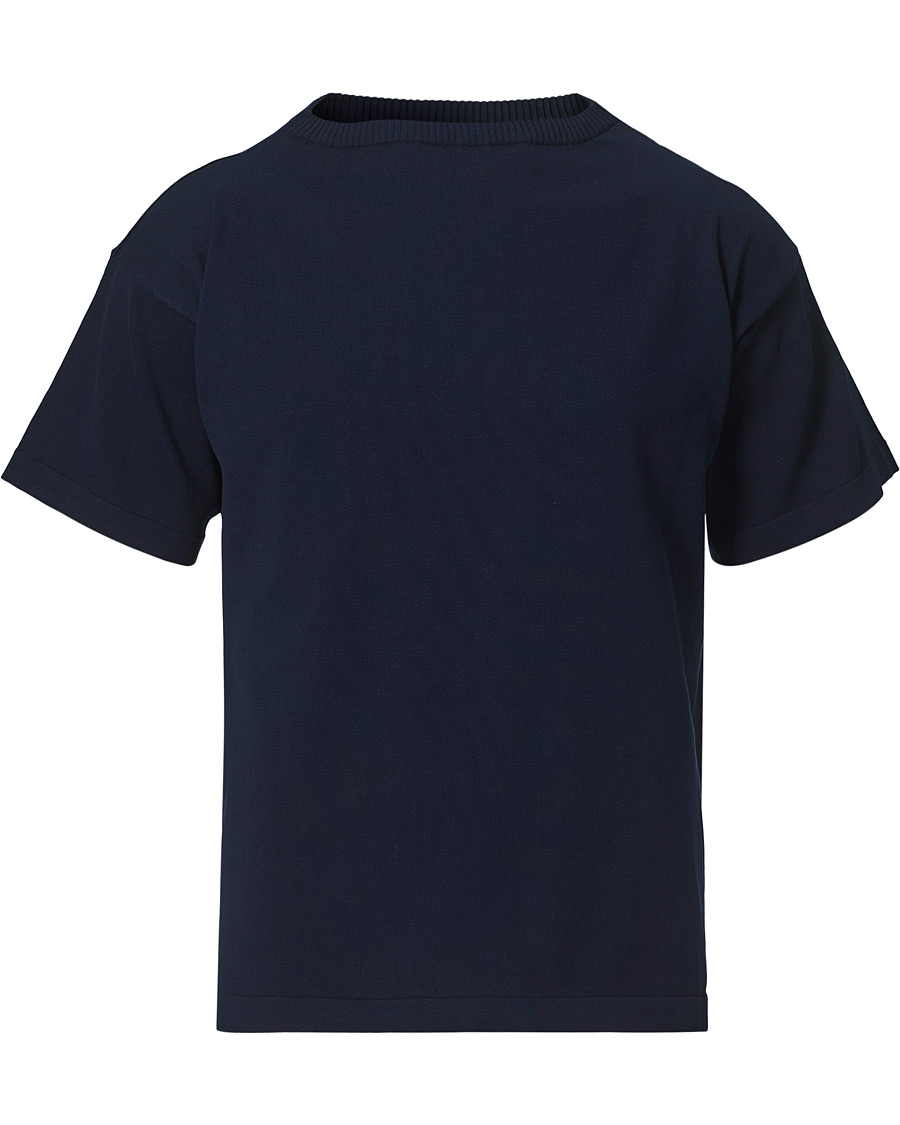 Herre | T-Shirts | Andersen-Andersen | Boatsman Short Sleeve Tee Royal Blue
