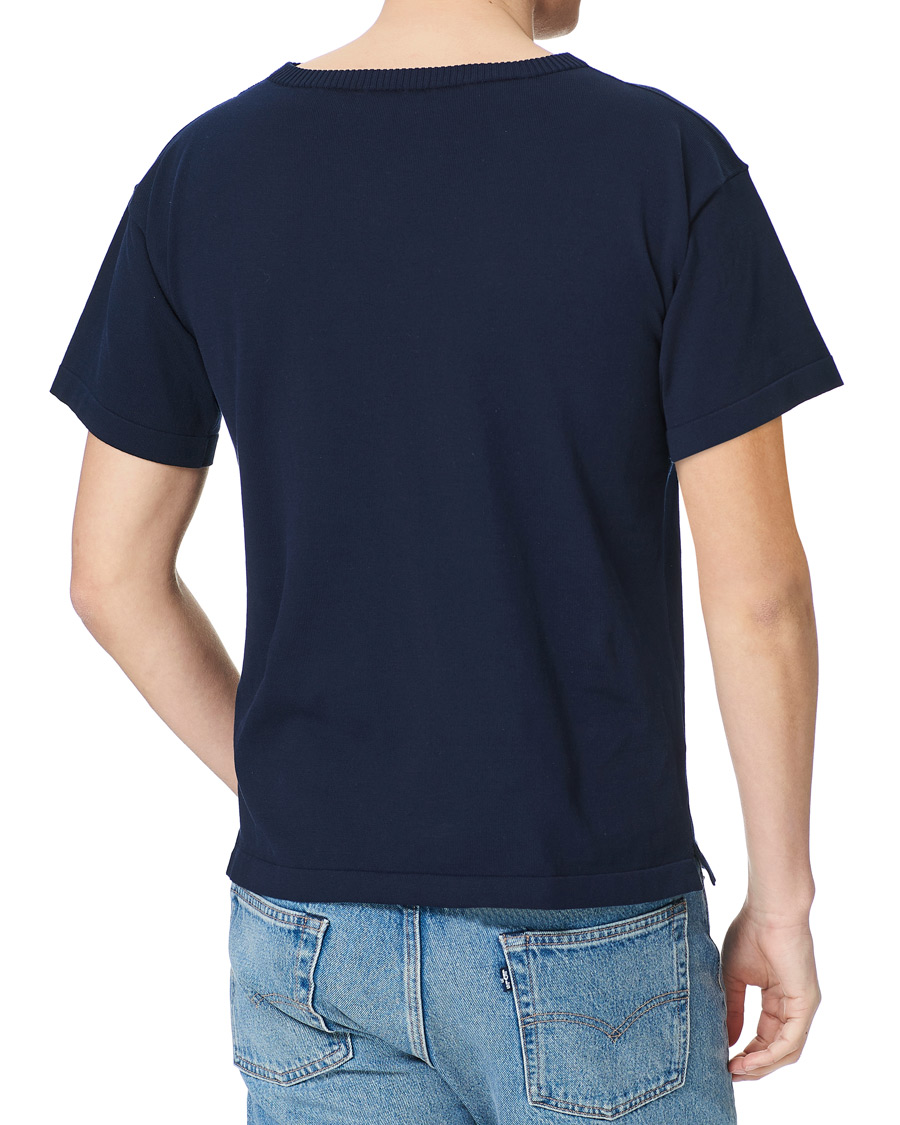 Herre | T-Shirts | Andersen-Andersen | Boatsman Short Sleeve Tee Royal Blue