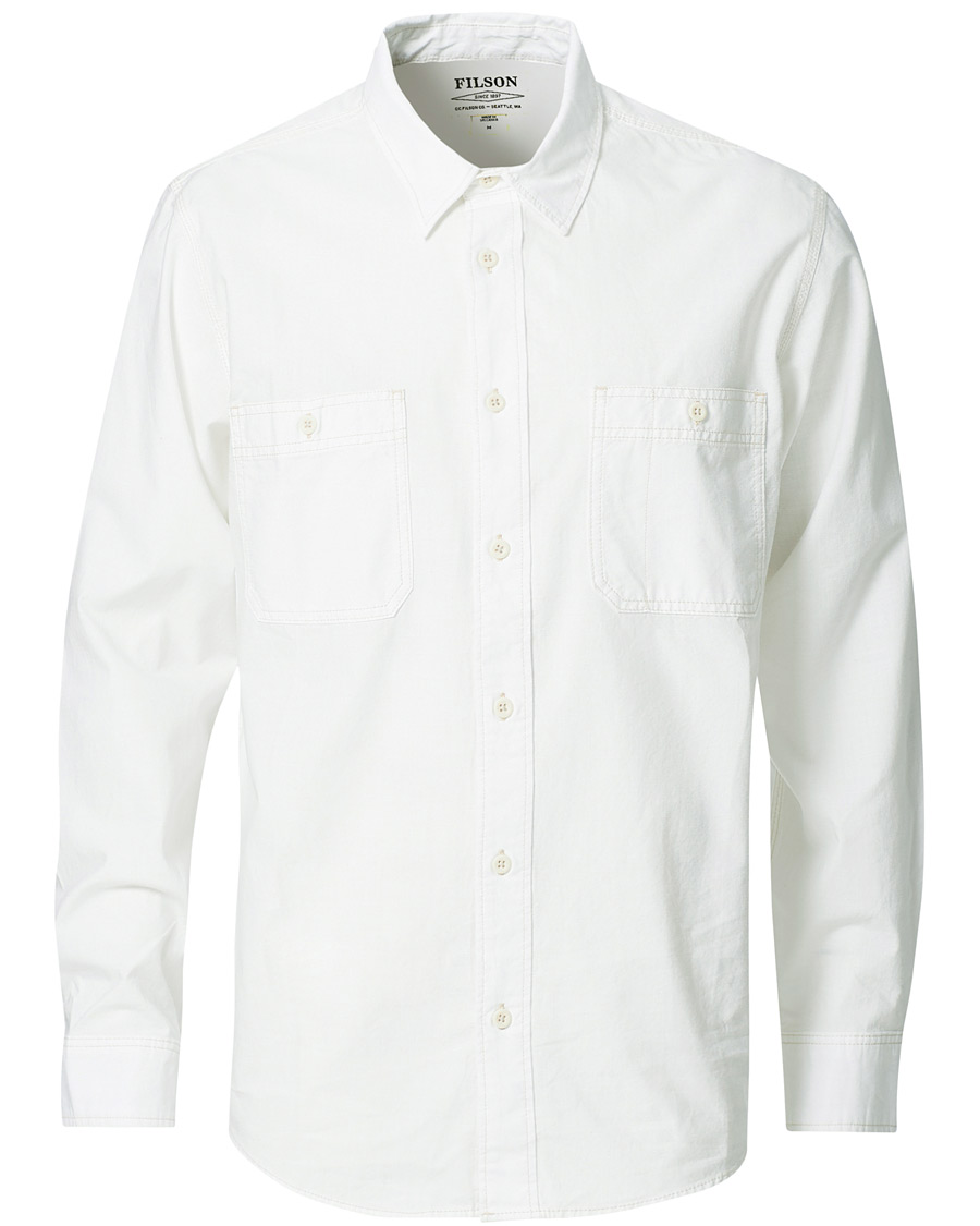 Herre | Skjorter | Filson | Chambray CPO Shirt White