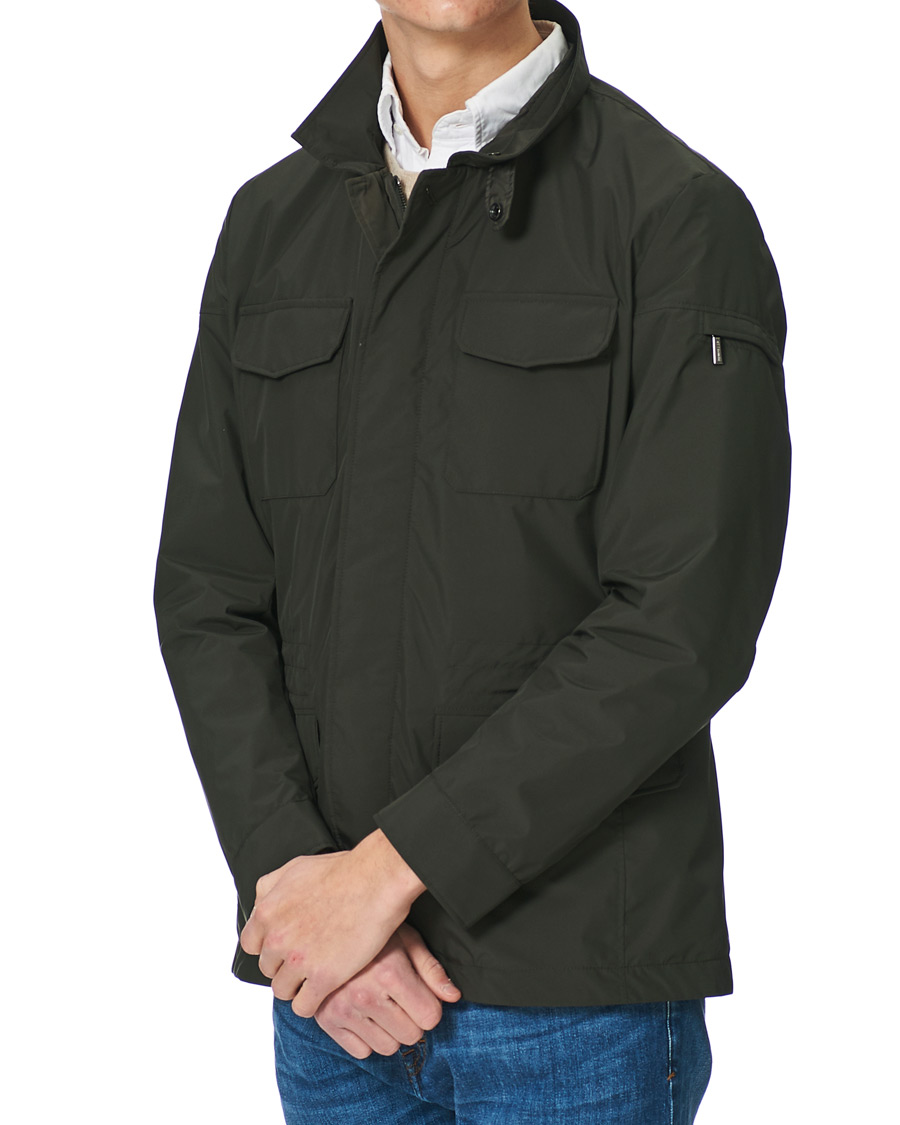 Herre | Formelle jakker | MooRER | Waterproof Nylon Field Jacket Forest