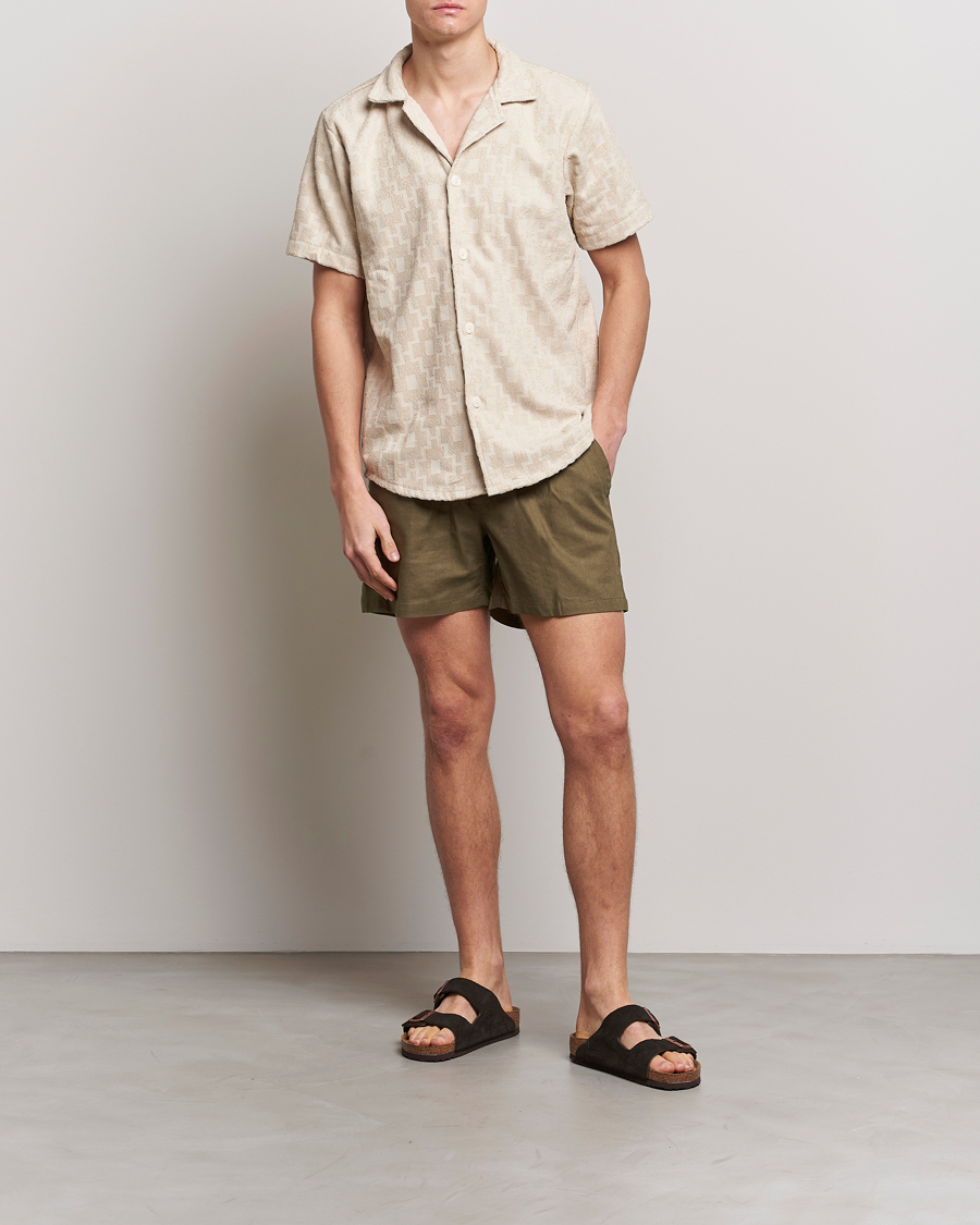 Herre | Shorts | OAS | Linen Shorts Army