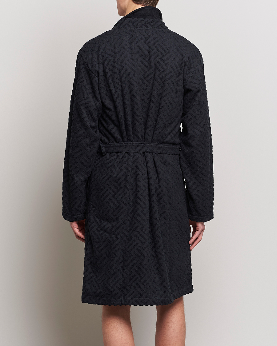 Herre | Pyjamas & Morgenkåber | OAS | Terry Robe Black Crossroad