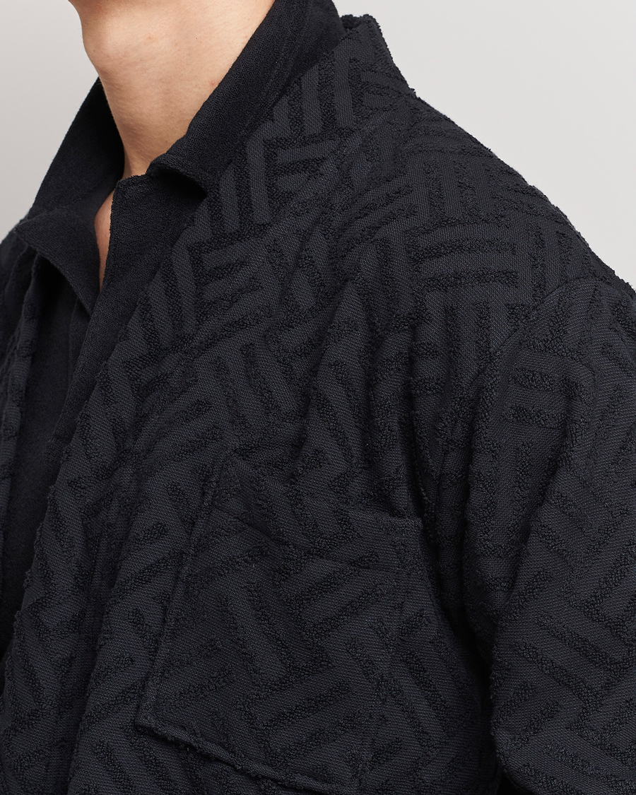 Herre | Pyjamas & Morgenkåber | OAS | Terry Robe Black Crossroad