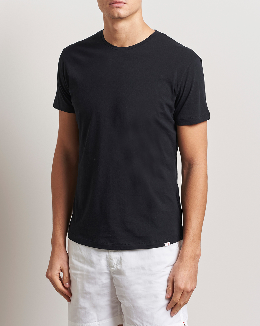 Herre | Kortærmede t-shirts | Orlebar Brown | OB Crew Neck Tee Black