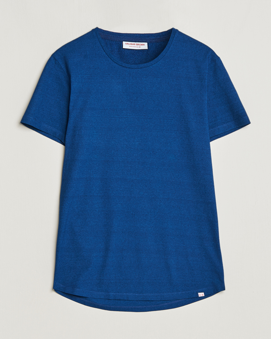 Herre | T-Shirts | Orlebar Brown | OB Crew Neck Tee Denim Pigment