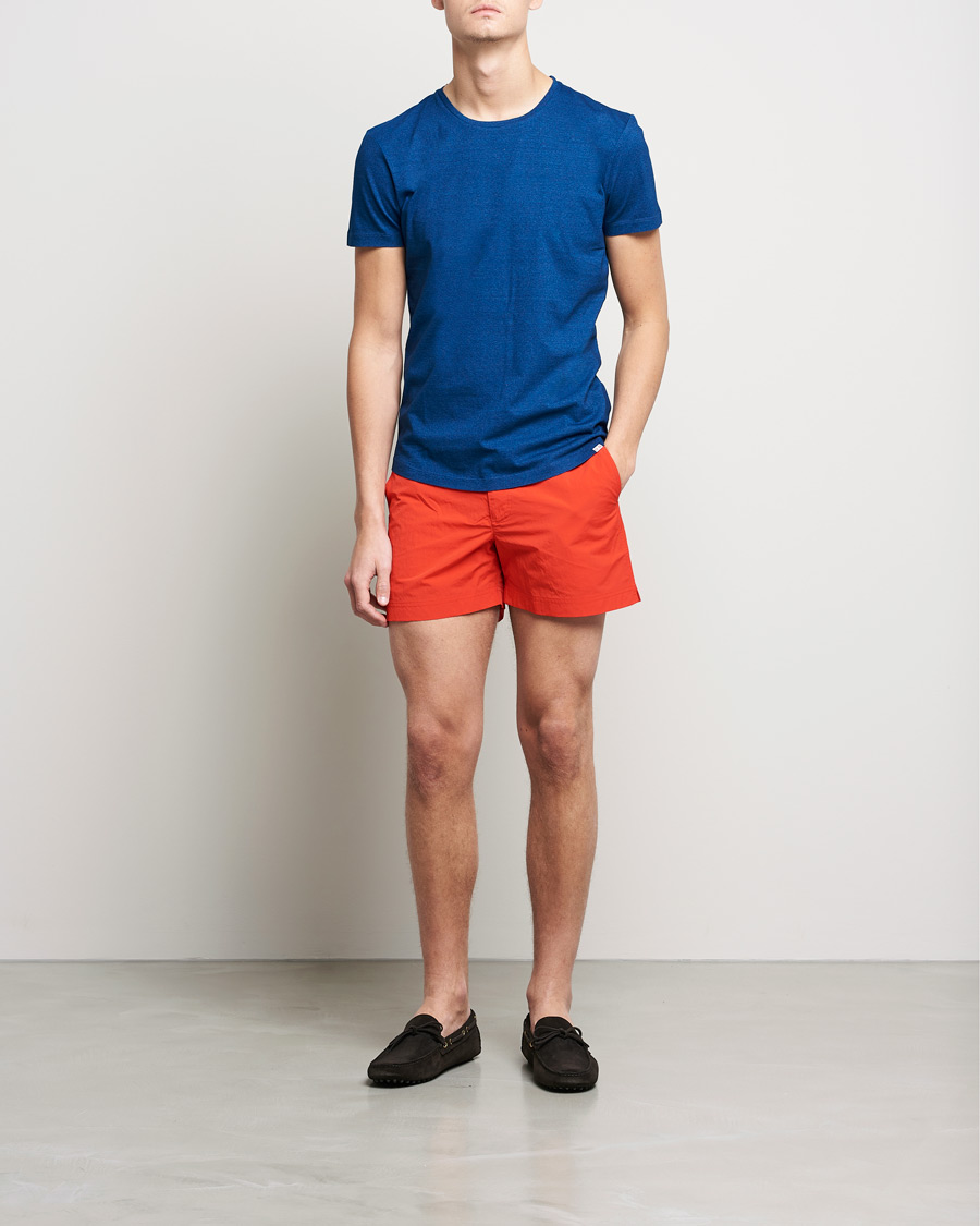 Herre | T-Shirts | Orlebar Brown | OB Crew Neck Tee Denim Pigment