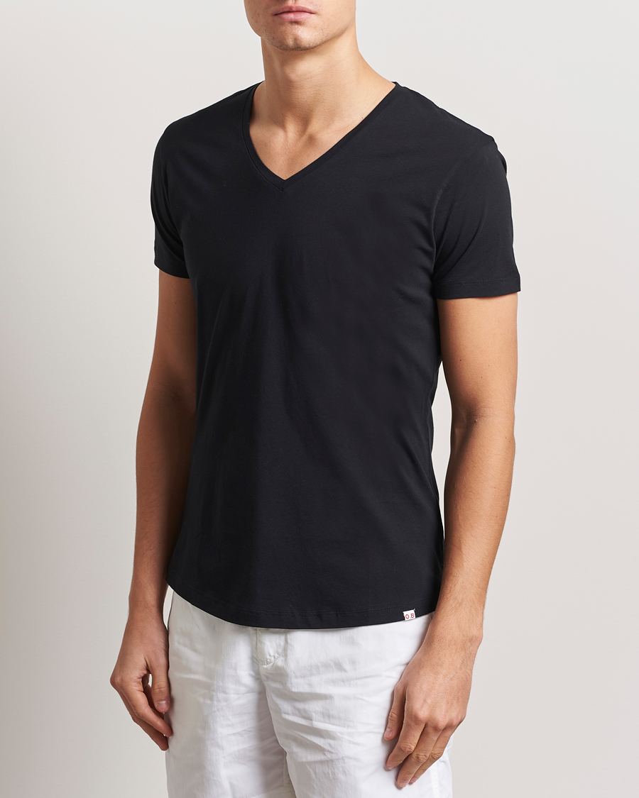 Herre | Afdelinger | Orlebar Brown | OB V-Neck Tee Black