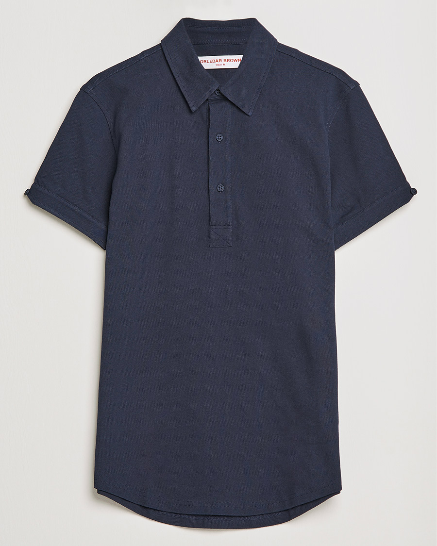 Herre | Polotrøjer | Orlebar Brown | Sebastian Tailored Cotton Polo Navy