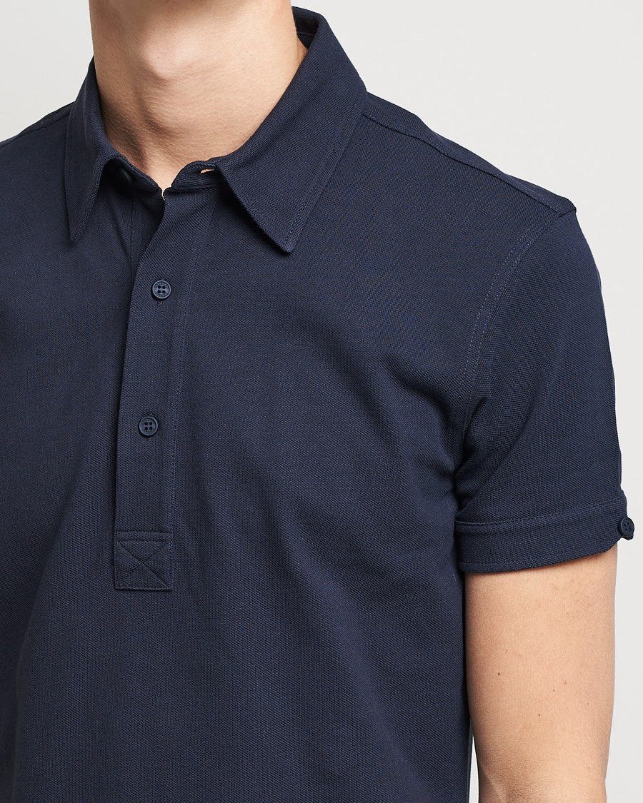 Herre | Polotrøjer | Orlebar Brown | Sebastian Tailored Cotton Polo Navy