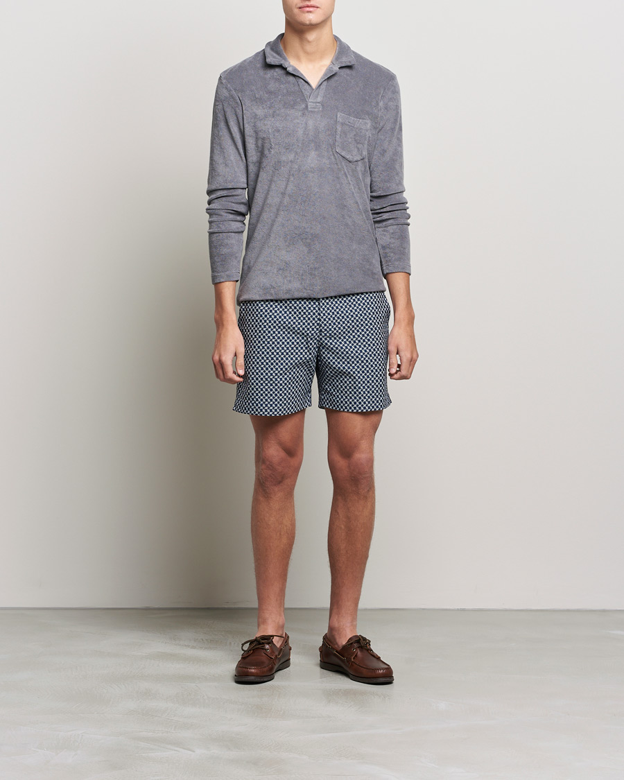 Herre | Trøjer | Orlebar Brown | Terry Long Sleeve Polo Granite