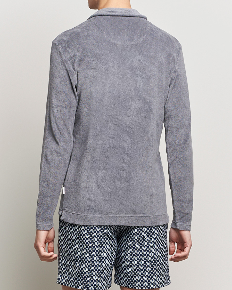 Herre | Trøjer | Orlebar Brown | Terry Long Sleeve Polo Granite