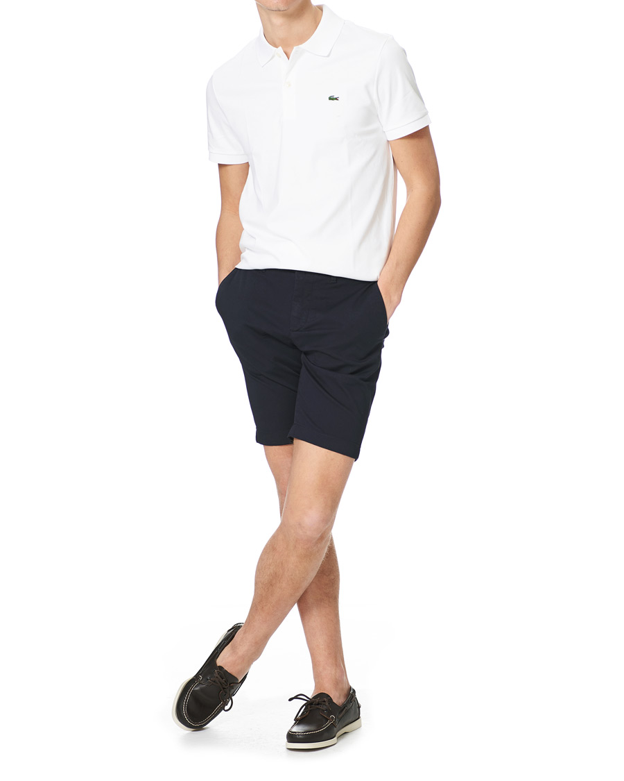 Herre | Chino shorts | Lacoste | Slim Fit Stretch Cotton Bermuda Shorts Navy Blue