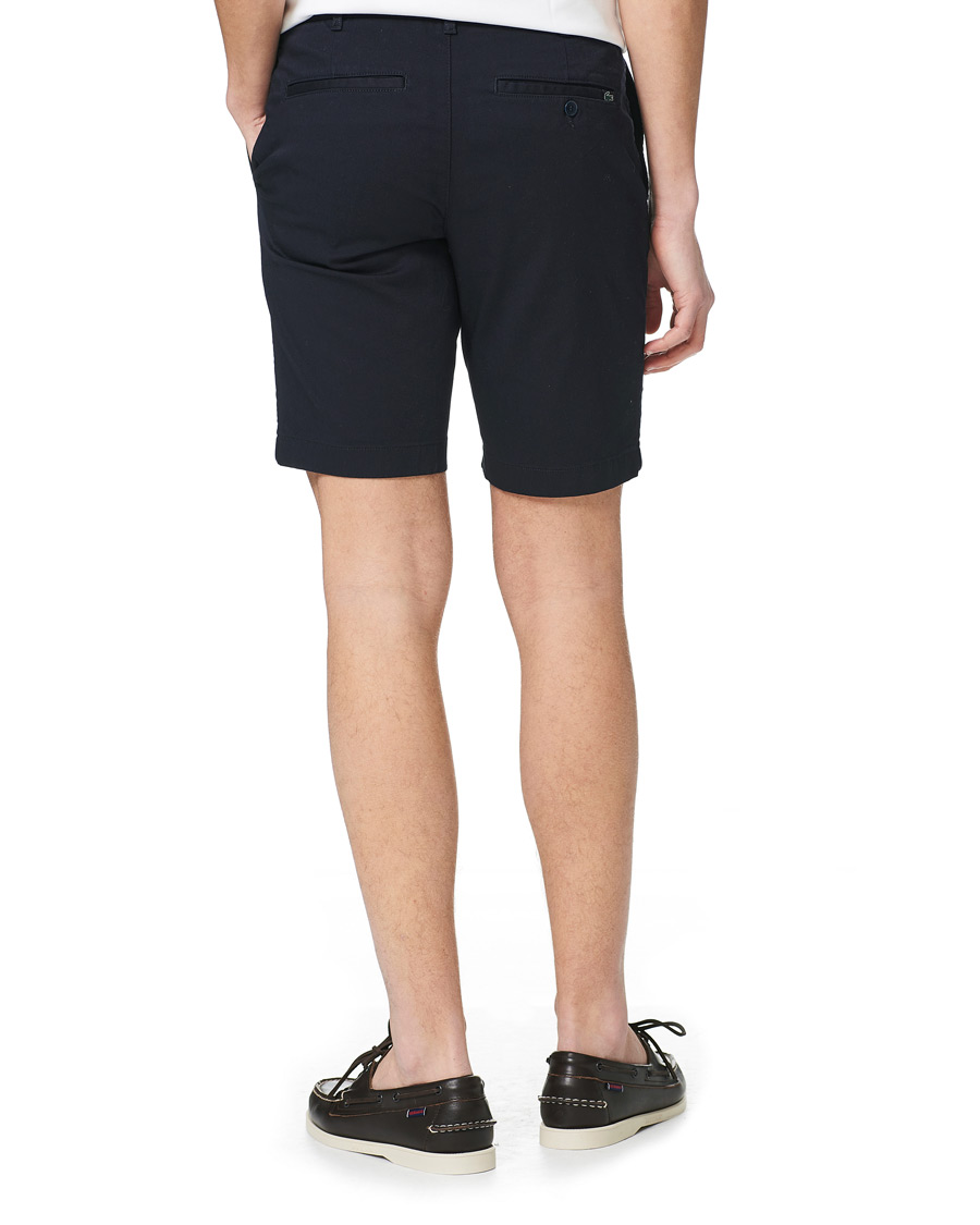 Herre | Shorts | Lacoste | Slim Fit Stretch Cotton Bermuda Shorts Navy Blue