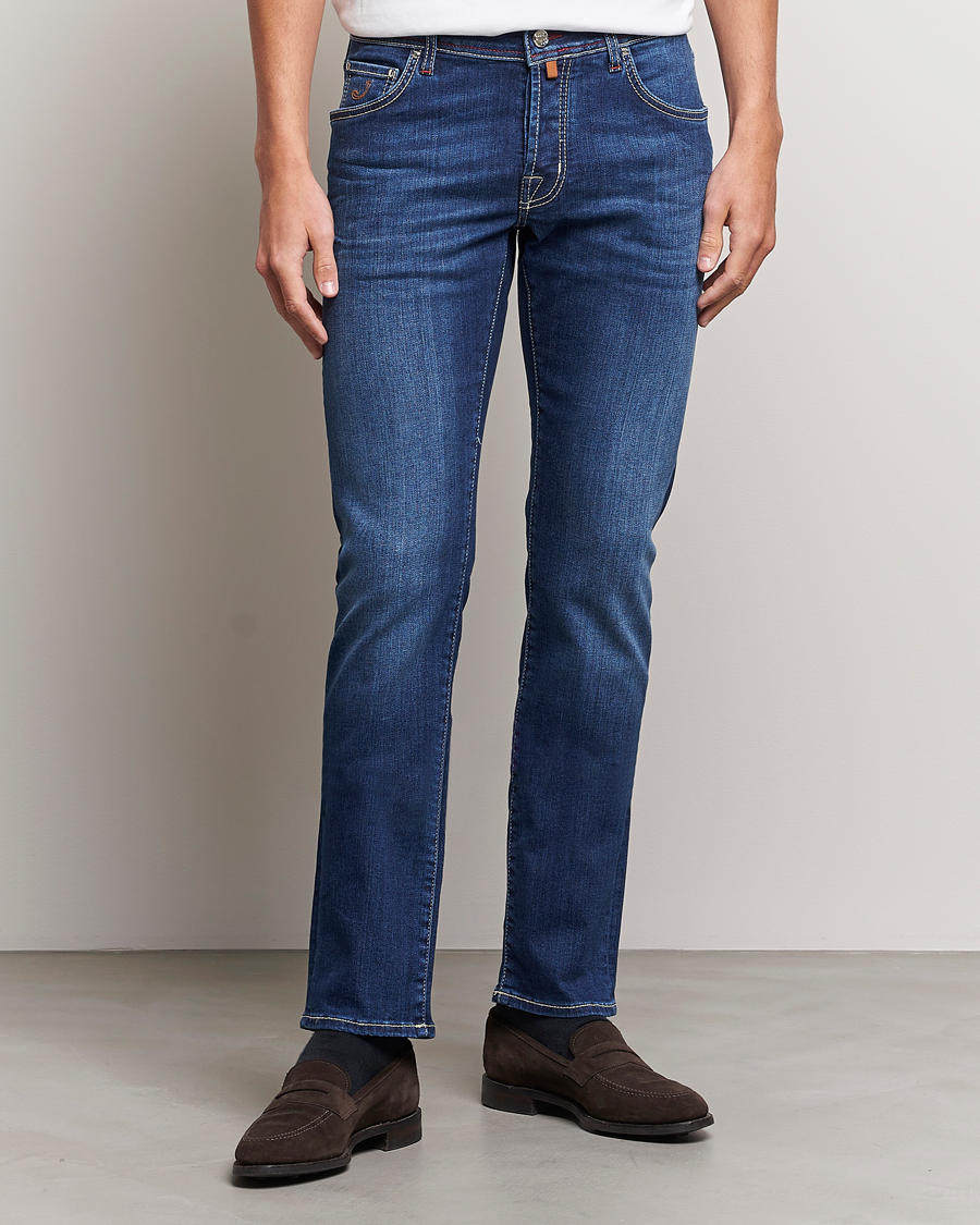 Herre | Slim fit | Jacob Cohën | Nick 622 Slim Fit Stretch Jeans Medium Dark