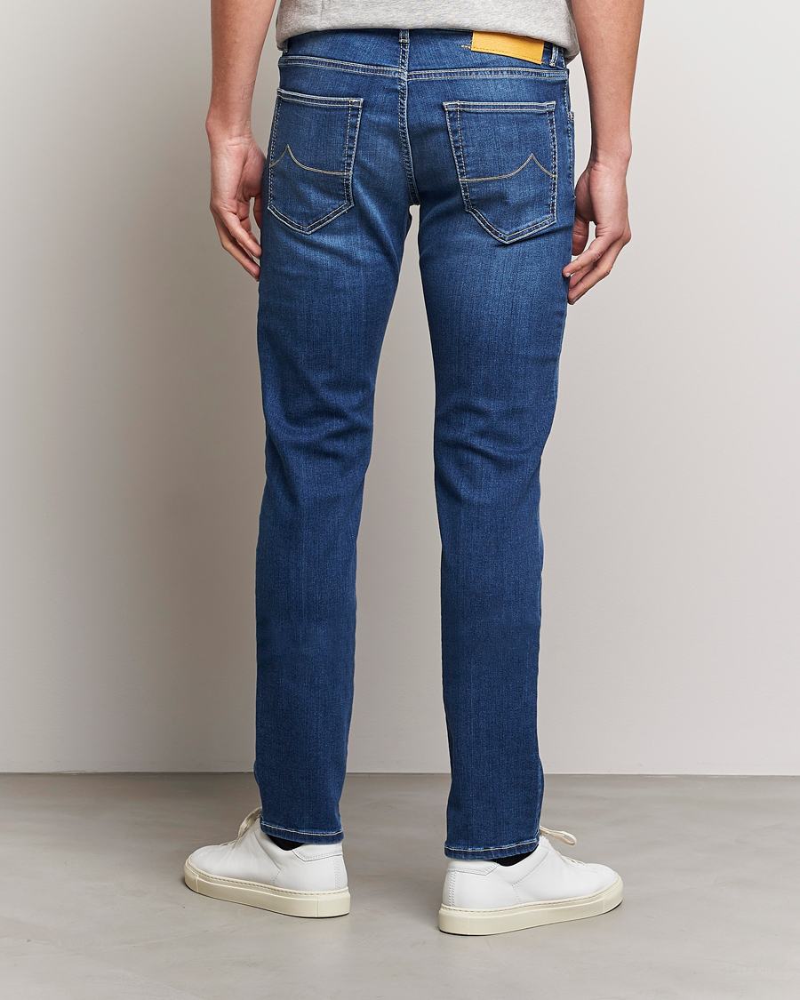 Herre | Jeans | Jacob Cohën | Nick 622 Slim Fit Stretch Jeans Stone Wash