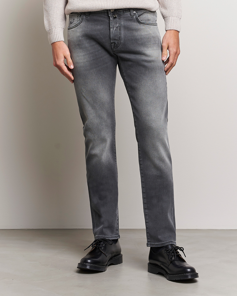 Herre | Tøj | Jacob Cohën | Nick 622 Slim Fit Stretch Jeans Black Medium Wash