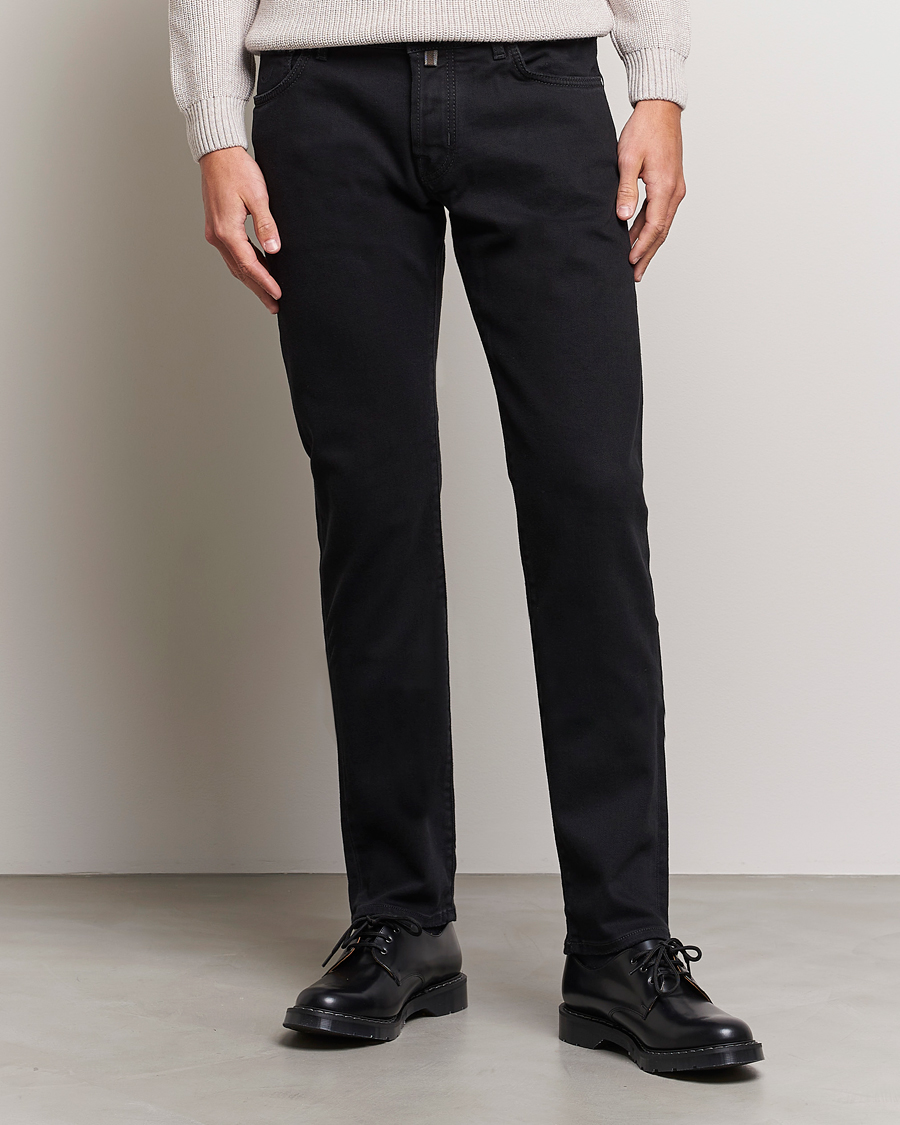 Herre | Jacob Cohën | Jacob Cohën | Nick 622 Slim Fit Stretch Jeans Black Dark Wash